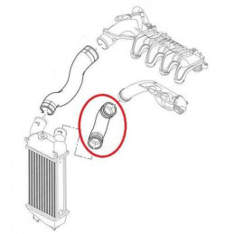Durite de turbo Citroen C3 modele 1.4 Hdi