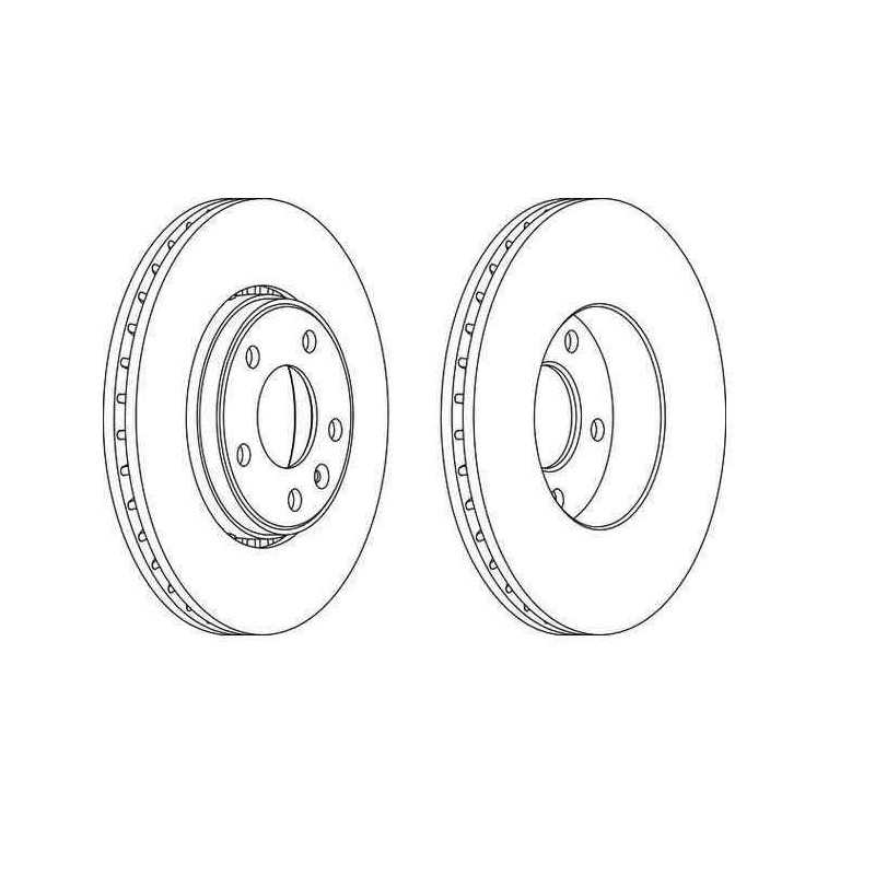 Jeu de disques de frein avant EICHER pour Nissan Primastar Opel Vivaro Renault Trafic 2 104745459