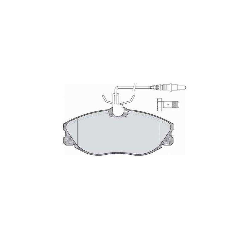 Jeu de 4 Plaquettes de frein avant EICHER pour Citroen Xsara Zx Peugeot 306 406 607 101545379 Jeu de 4 Plaquettes de frein avant EICHER pour Citroen Xsara Zx Peugeot 306 406 607 101545379