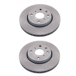 2 disques de frein avant Citroen C1 Peugeot 107 108 Toyota Aygo HTPTY153