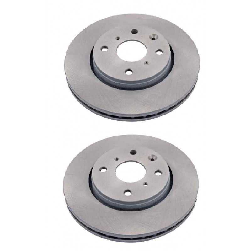 2 disques de frein avant Citroen C1 Peugeot 107 108 Toyota Aygo HTPTY153