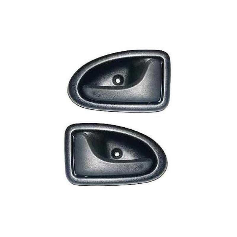 Pack 2 poignées de portes intérieur pour Renault Clio 2 noir BF-92001+92002