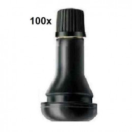 100 Valves de roue courte TR413
