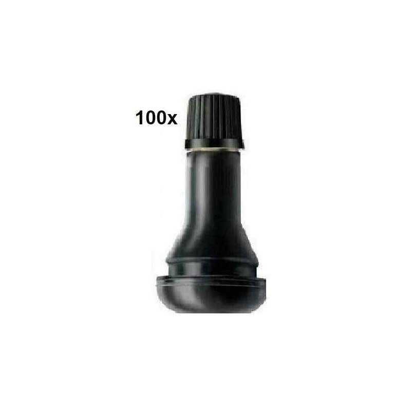 100 Valves de roue courte TR413